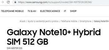 Samsung vô tình xác nhận sự tồn tại của phiên bản Galaxy Note10+
