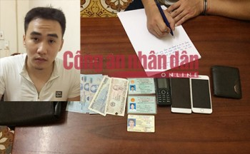Bắt đối tượng cứa cổ lái xe taxi cướp tài sản trốn từ Lào Cai về HN