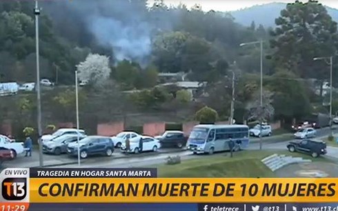 Cháy viện dưỡng lão ở Chile khiến 10 cụ già thiệt mạng