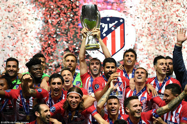 Thắng nghẹt thở Real Madrid, Atletico giành Siêu Cup châu Âu 2018