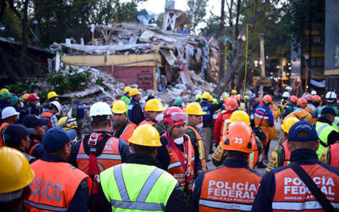 Mexico lại xảy ra động đất mạnh, công tác cứu hộ phải tạm ngừng