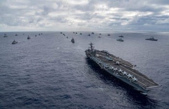 Mỹ, Ấn Độ và Nhật Bản tiến hành tập trận hải quân quy mô lớn