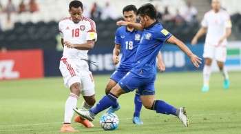 Thua UAE, Thái Lan gần tắt hy vọng tại vòng loại World Cup 2018