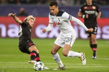 Ghìm chân Leverkusen, Tottenham tiếp tục đứng nhì bảng