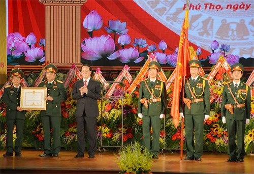 Chủ tịch nước Trần Đại Quang dự Lễ kỷ niệm 70 năm Ngày truyền thống LLLVT Quân khu 2