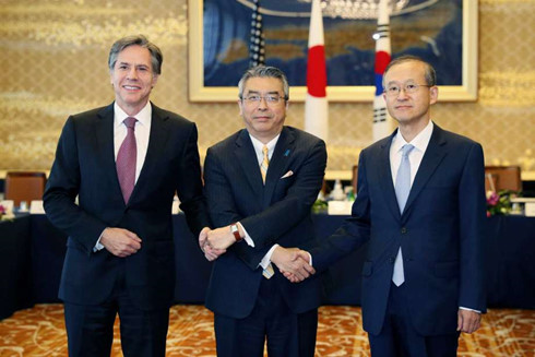 Mỹ, Nhật, Hàn thảo luận về các biện pháp trừng phạt Triều Tiên