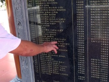Hàng chục năm có tên tại Đài tưởng niệm vẫn không được công nhận liệt sĩ