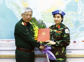 Nữ sĩ quan Việt Nam đầu tiên tham gia gìn giữ hòa bình LHQ