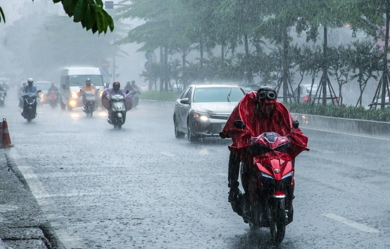 Bắc Bộ và Thanh Hóa đến Quảng Bình bắt đầu đợt mưa lớn kéo dài 2 ngày