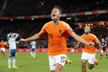 Vòng loại Euro 2020: Bỉ giành vé đầu tiên vào VCK, Hà Lan thắng ngược