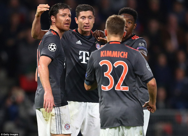 bayern munich va atletico gianh ve vao vong knock out champions league