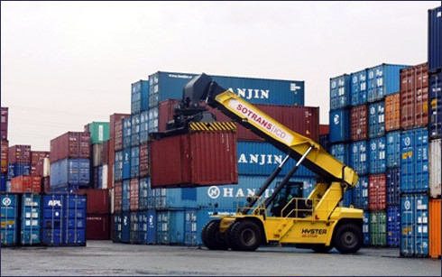 hanjin pha san hon 4000 container dang o cang viet nam
