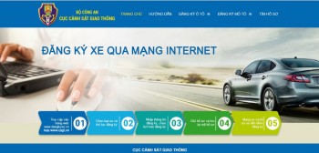 Thí điểm đăng ký xe ô tô qua mạng internet tại Hà Nội và TPHCM