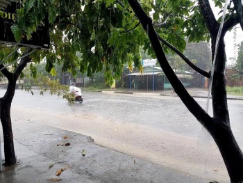 Quảng Nam mưa lớn kéo dài, nước các sông lên nhanh