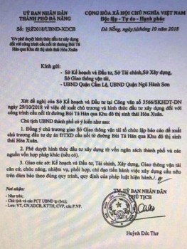 Giả văn bản của Chủ tịch thành phố để đẩy giá đất tại Đà Nẵng