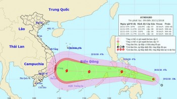 Áp thấp nhiệt đới khả năng thành bão sắp vào Biển Đông