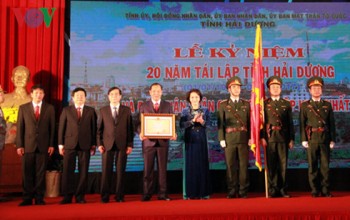Chủ tịch Quốc hội dự kỷ niệm 20 năm tái lập tỉnh Hải Dương