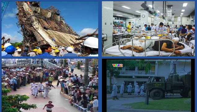 Đội ngũ y bác sĩ Việt Nam đã trải qua nhiều vụ cấp cứu thảm họa