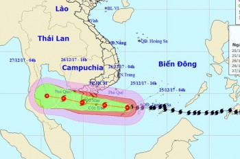 Đêm nay bão số 16 vào đất liền các tỉnh Bà Rịa - Vũng Tàu đến Cà Mau