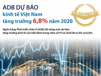 [Infographics] ADB dự báo kinh tế Việt Nam tăng trưởng 6,8% năm 2020