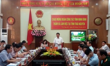Đoàn công tác tỉnh Ninh Bình thăm và làm việc tại Thái Nguyên