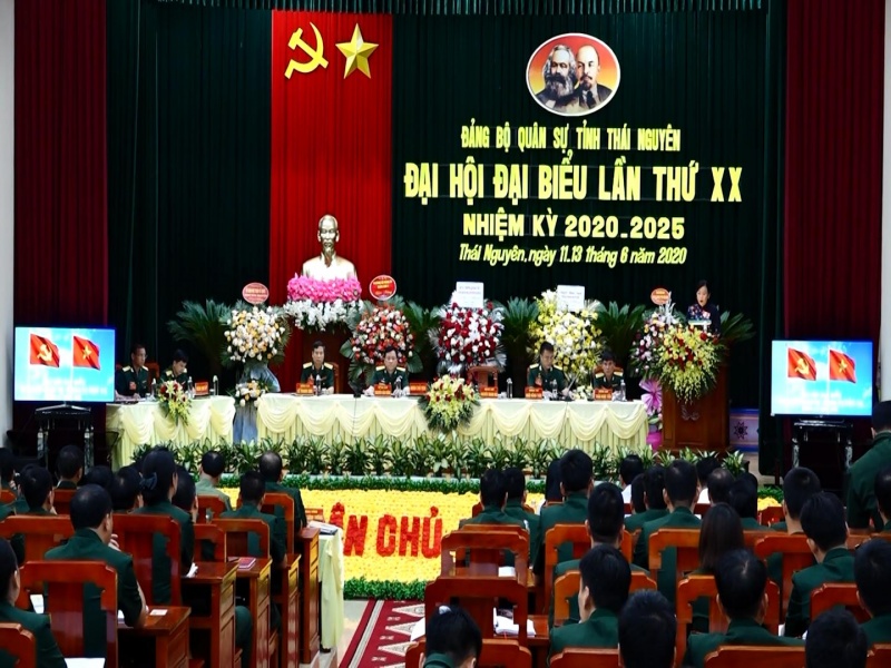 Đại hội Đại biểu Đảng bộ Quân sự tỉnh Thái Nguyên lần thứ XX, nhiệm kỳ 2020-2025