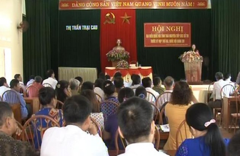 Đại biểu Quốc hội tỉnh tiếp xúc cử tri tại huyện Đồng Hỷ và thành phố Thái Nguyên