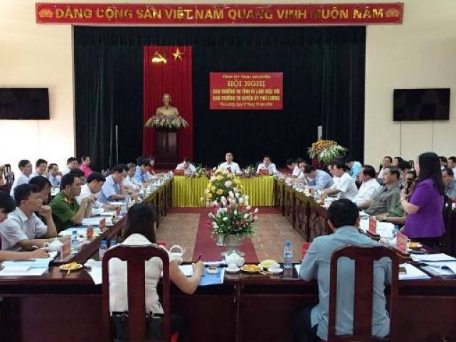 Ban Thường vụ Tỉnh ủy làm việc với huyện Định Hóa và Phú Lương