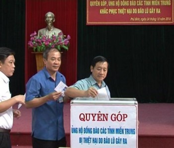 Phú Bình: Quyên góp ủng hộ đồng bào các tỉnh miền Trung