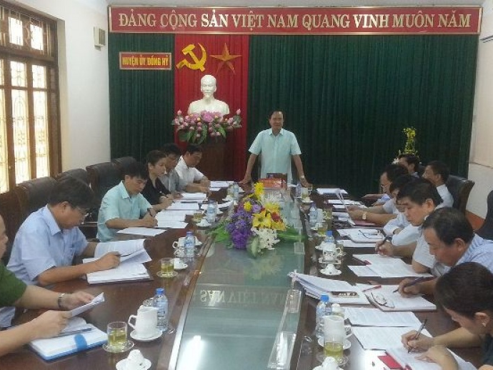 Kiểm tra việc thực hiện Nghị quyết Đại hội Đảng các cấp tại Đảng bộ huyện Đồng Hỷ