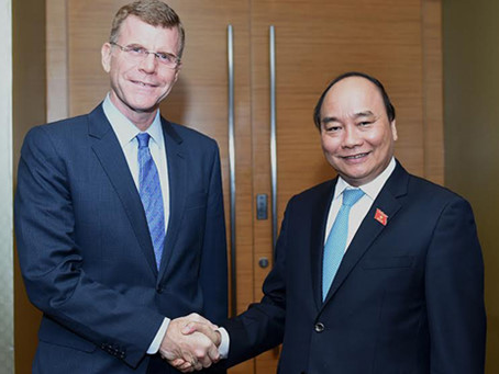 Thủ tướng Nguyễn Xuân Phúc tiếp Phó Chủ tịch ADB