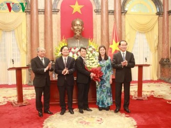 Chủ tịch nước Trần Đại Quang gặp mặt các tân Giáo sư, Phó Giáo sư