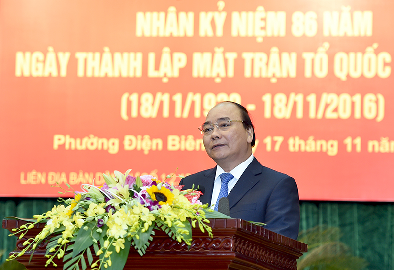 thu tuong du ngay hoi dai doan ket toan dan tai phuong dien bien ha noi