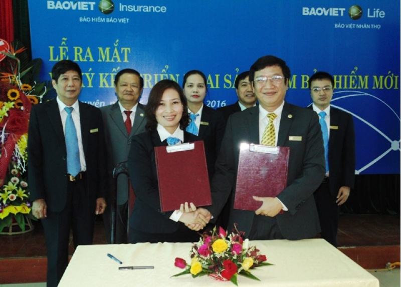 Bảo Việt Thái Nguyên và Bảo Việt nhân thọ ký kết triển khai sản phẩm bảo hiểm mới