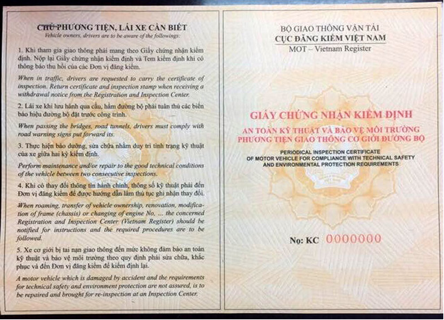 Cục Đăng kiểm Việt Nam làm rõ nạn làm giả tem-giấy kiểm định