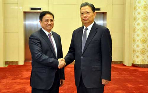 Trưởng ban Tổ chức Trung ương Phạm Minh Chính thăm Trung Quốc