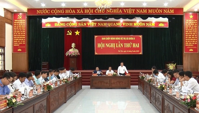 Hội nghị lần thứ 2 Ban Chấp hành Đảng bộ Thị xã Phổ Yên khóa II, nhiệm kỳ 2020-2025