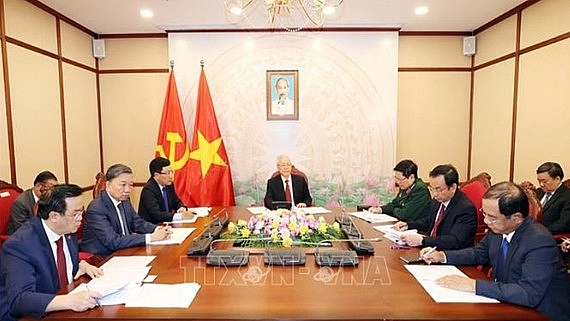 Tổng Bí thư, Chủ tịch nước Nguyễn Phú Trọng điện đàm với Tổng Bí thư, Chủ tịch nước Trung Quốc Tập Cận Bình