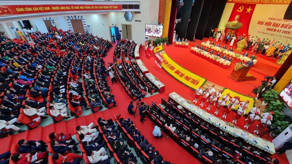 [Photo] Toàn cảnh Khai mạc Đại hội đại biểu Đảng bộ tỉnh Thái Nguyên lần thứ XX, nhiệm kỳ 2020-2025