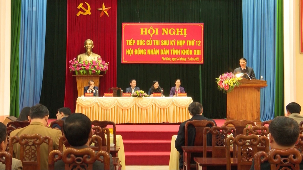 Đại biểu HĐND tỉnh tiếp xúc cử tri tại huyện Phú Bình
