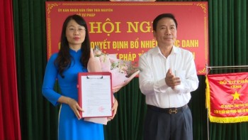 Công bố bổ nhiệm Giám đốc Sở Tư pháp tỉnh Thái Nguyên