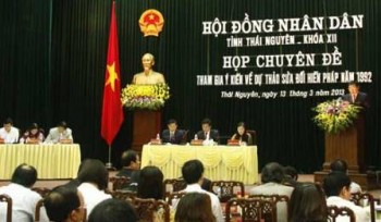 HĐND tỉnh Thái Nguyên khóa XII họp chuyên đề lấy ý kiến về Dự thảo sửa đổi Hiến pháp năm 1992