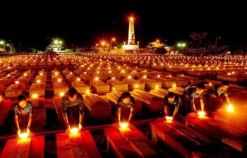 3.000 nghĩa trang trên cả nước thắp nến tri ân liệt sĩ