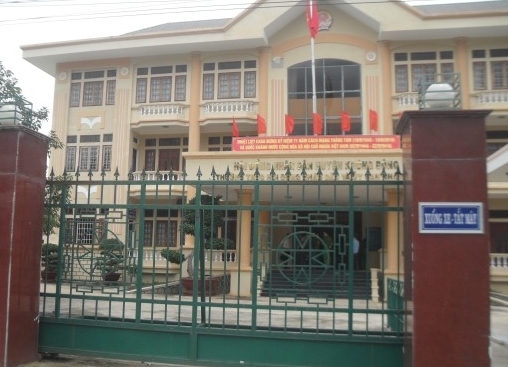 Trụ sở UBND huyện Krông Bông nơi bị kẻ trộm đột nhập (ảnh cơ quan chức năng cung cấp)