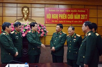 Đảng ủy Học viện Quốc phòng tổ chức Hội nghị phiên cuối năm