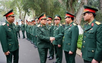 Đại tướng Ngô Xuân Lịch thăm và kiểm tra tại Khu di tích K9