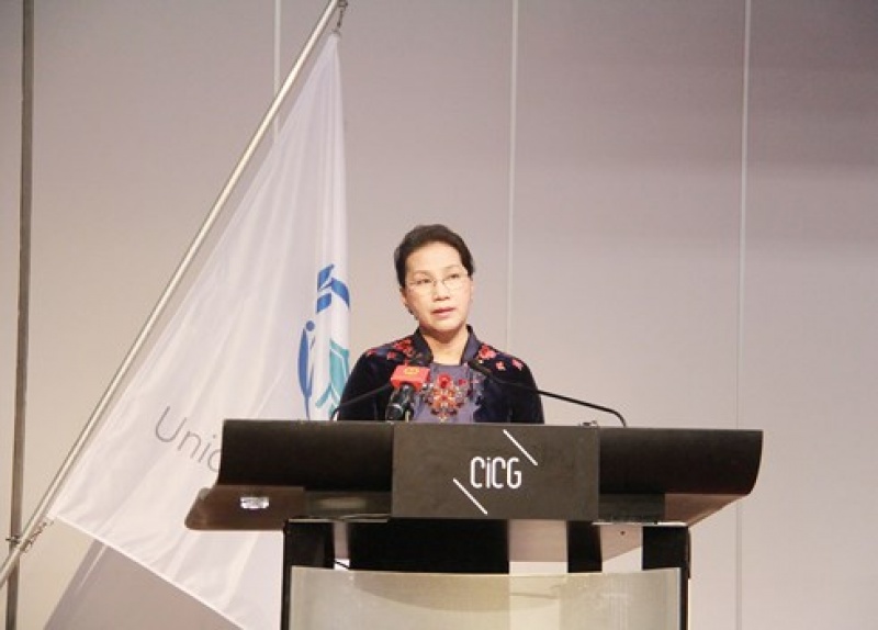 Chủ tịch Quốc hội phát biểu tại Phiên họp toàn thể IPU 138