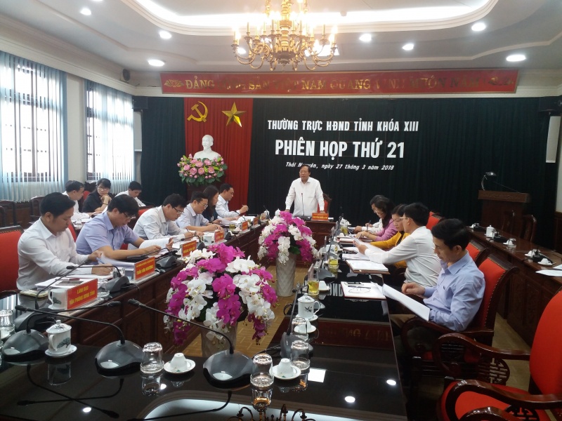 phien hop thu 21 thuong truc hdnd tinh thai nguyen khoa xiii nhiem ky 2016 2021