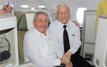 Tổng Bí thư Nguyễn Phú Trọng và Chủ tịch Cuba thăm TP Santiago de Cuba