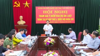 Đoàn Đại biểu Quốc hội tỉnh Thái Nguyên tham gia lấy ý kiến vào dự án luật